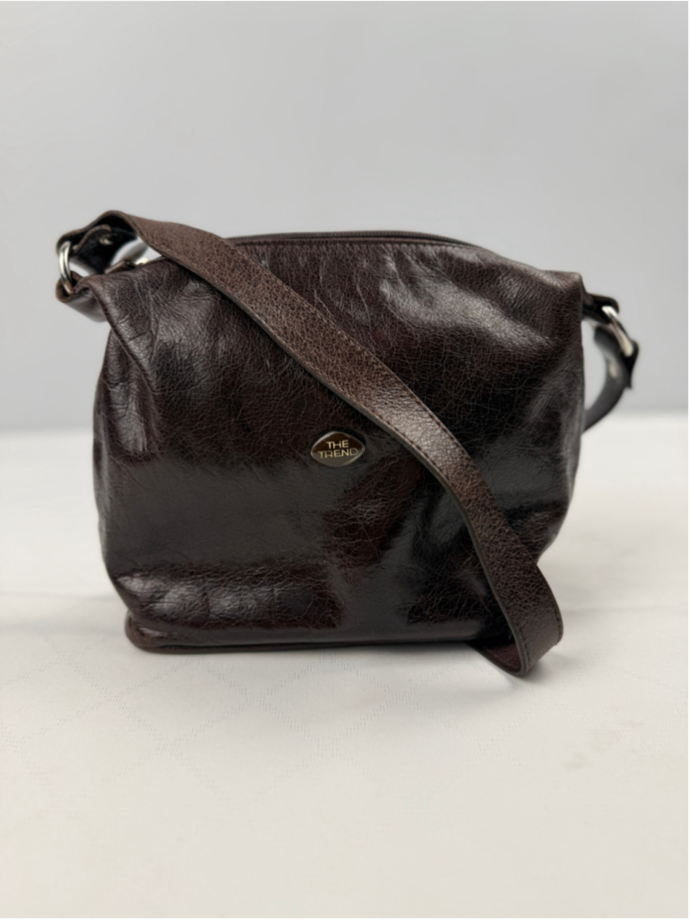 Trend Brown Small Leather Shoulder Bag